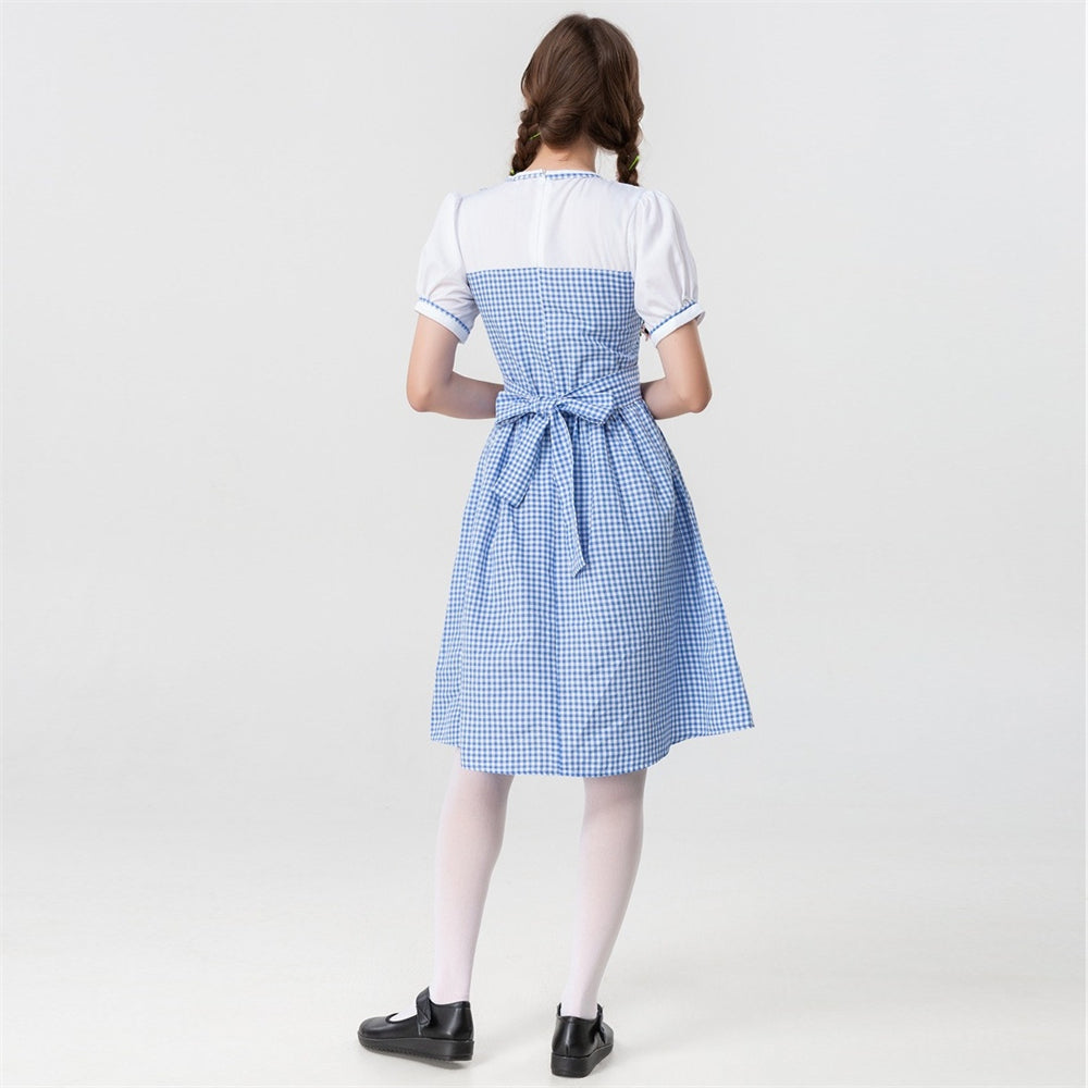 Oktoberfest Blue Gingham Dress