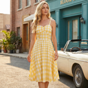Gingham Belle Charm Midi Dress