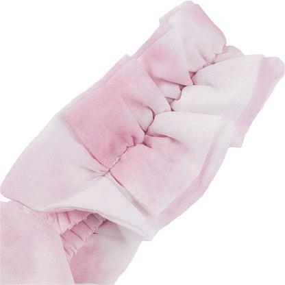 Women's 1950s Tie Dye Ruffle Strap Sweetheart Neck A-Line Midi Dress