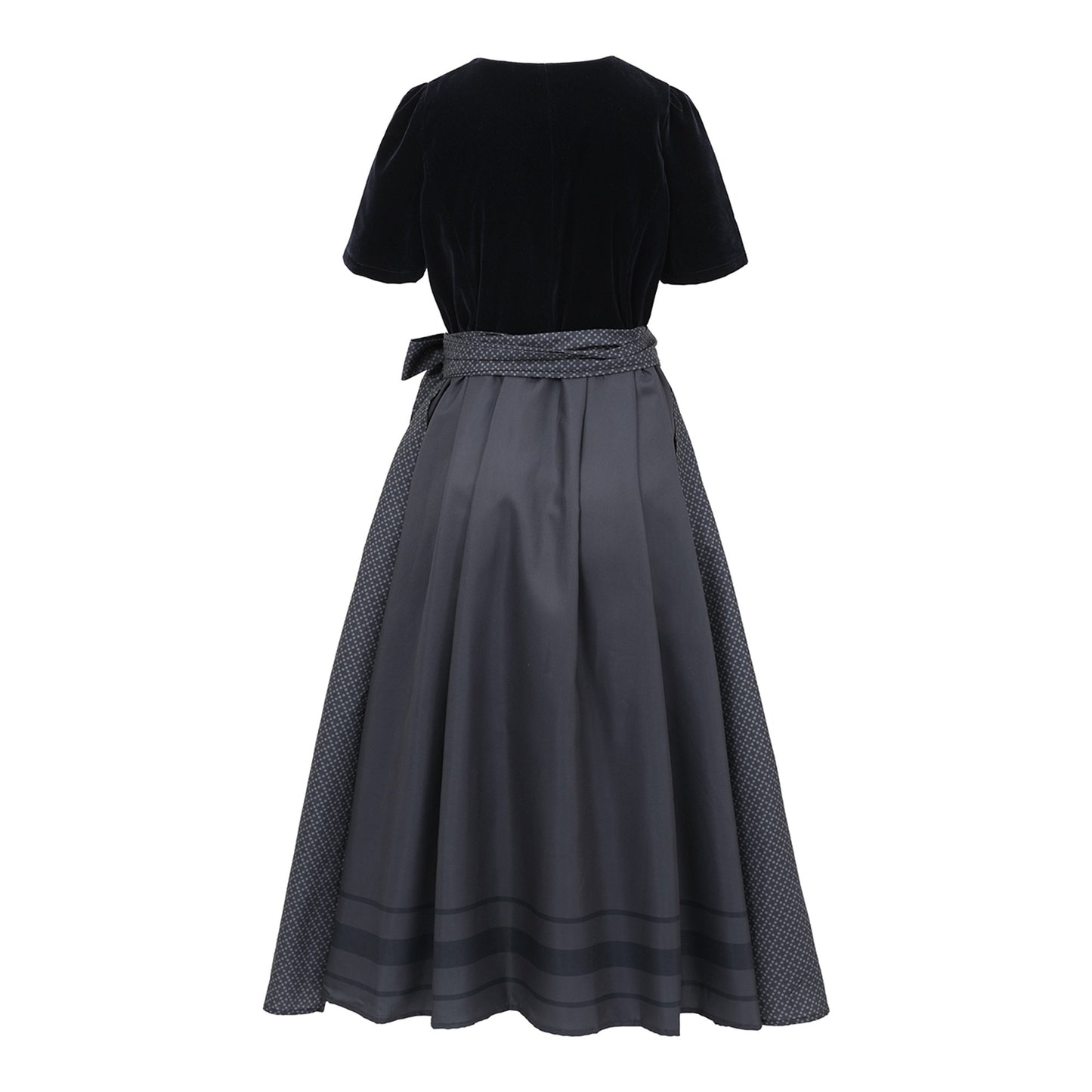 Oktoberfest Black Vintage Dirndl Dress