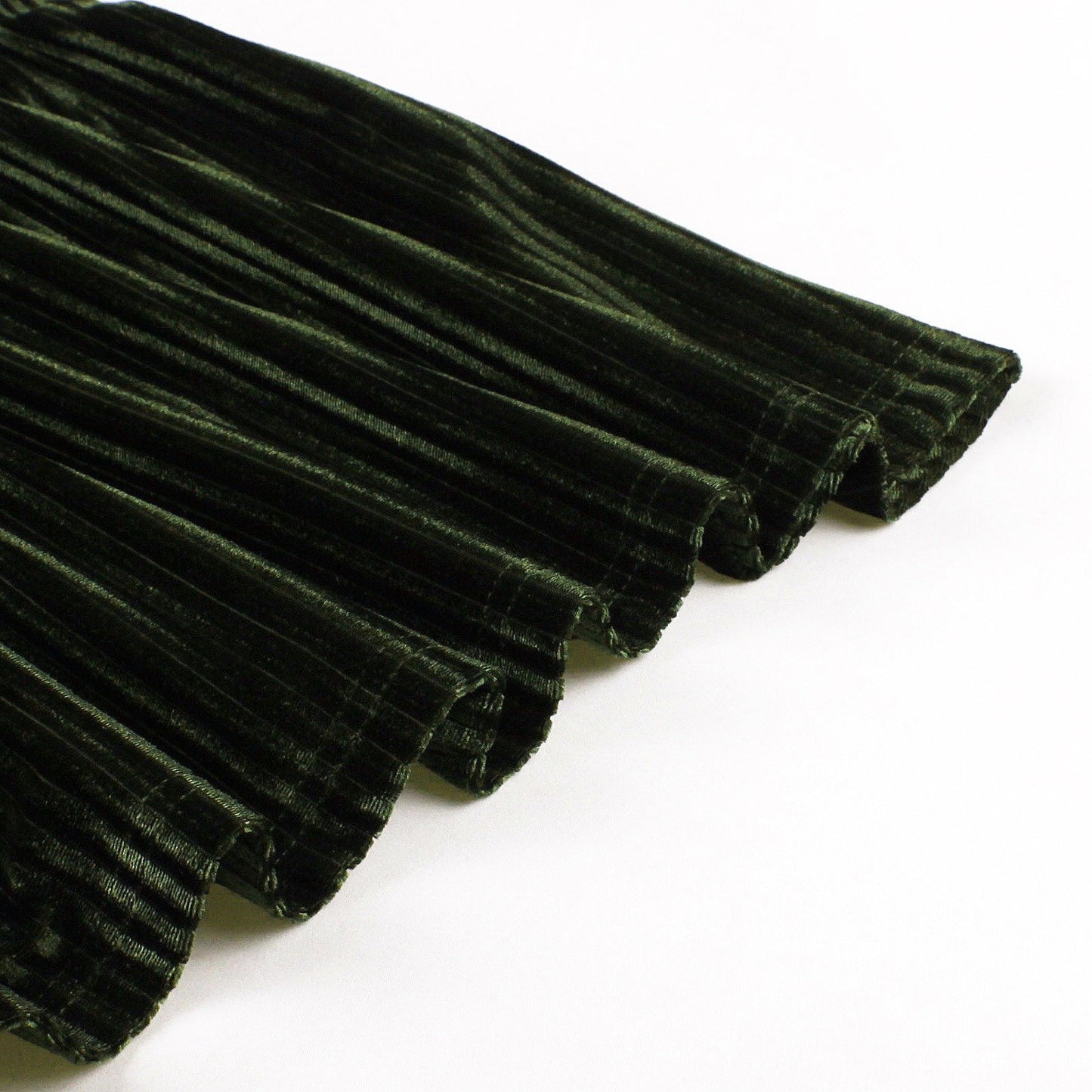 V-Neck Ribbed Velvet A-Line Dress