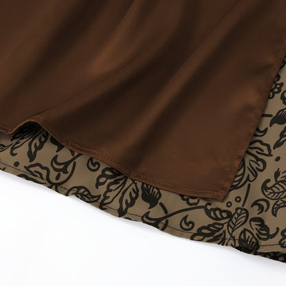 Oktoberfest Women's Bronze Dirndl Dress with Apron