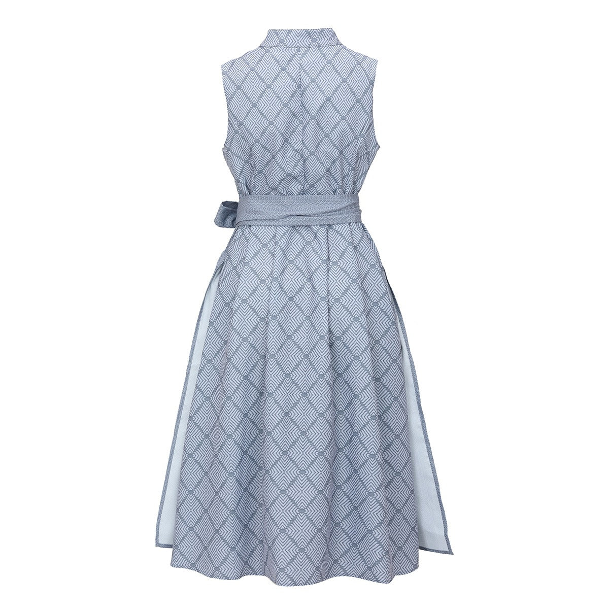 Oktoberfest Gray Elegant Dirndl Dress with Apron
