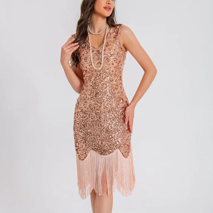 Art Deco Glitter Flapper Dress
