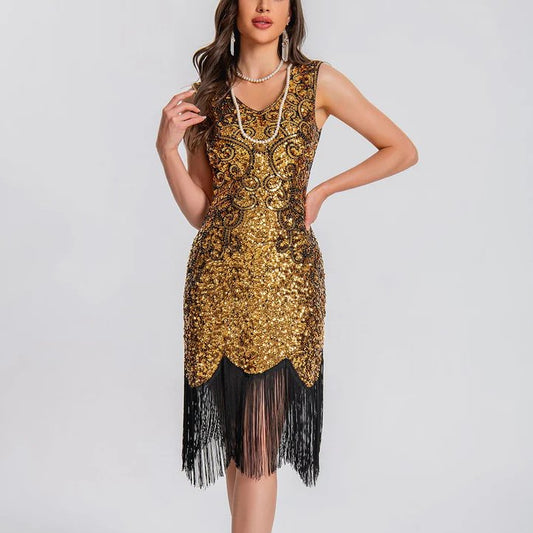 Art Deco Glitter Flapper Dress