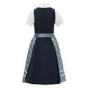 Oktoberfest Blue Dirndl Dress with Blouse & Apron - Retrorobe