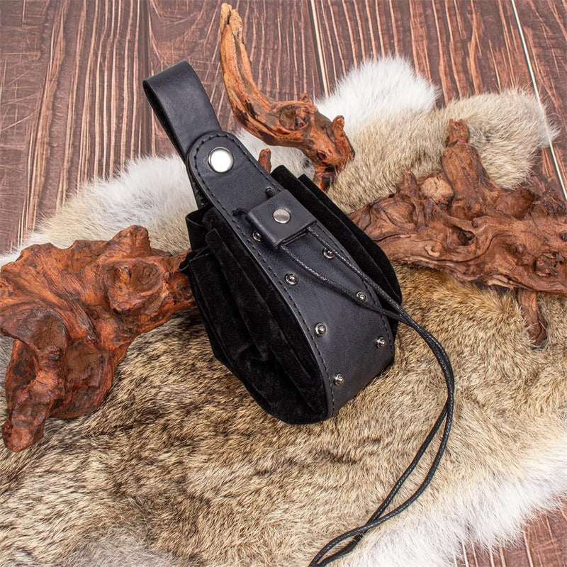 Medieval LARP Waist Belt with Pouch & Magic Bottle