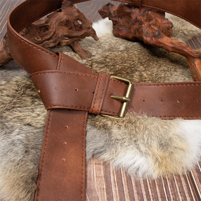 Medieval LARP Waist Belt with Pouch & Magic Bottle