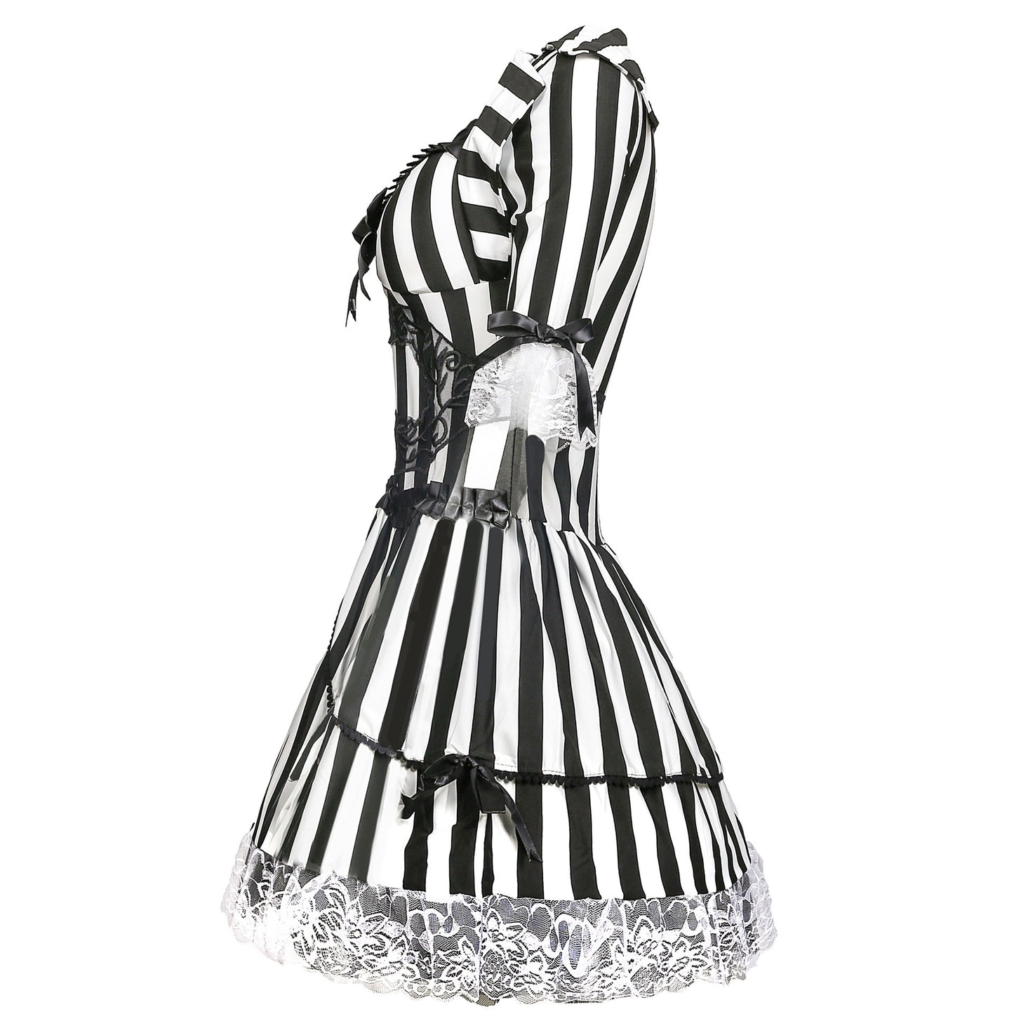 Women's Stripe Zombies Dress Fancy Dress