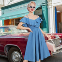 Ruffle Flounce Charm Midi Dress