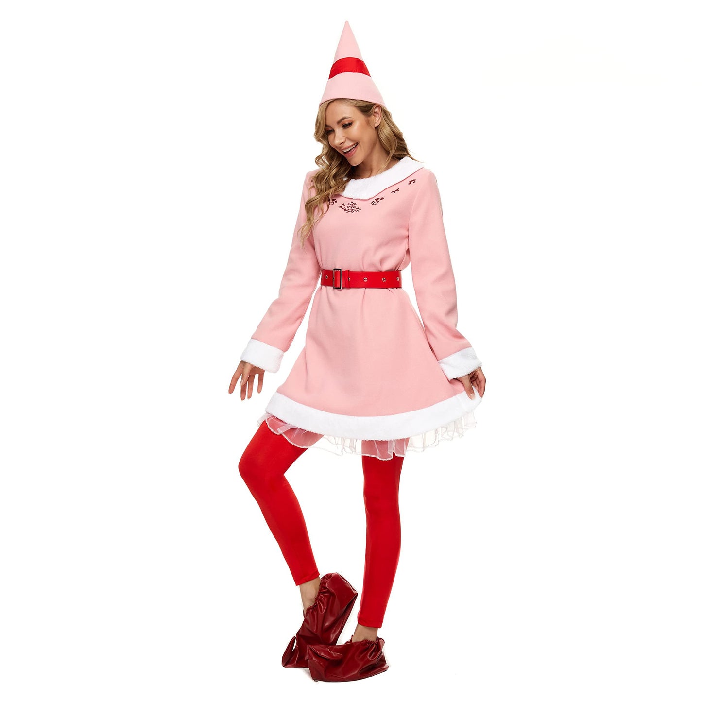 Women's Pink Elf Costume Set