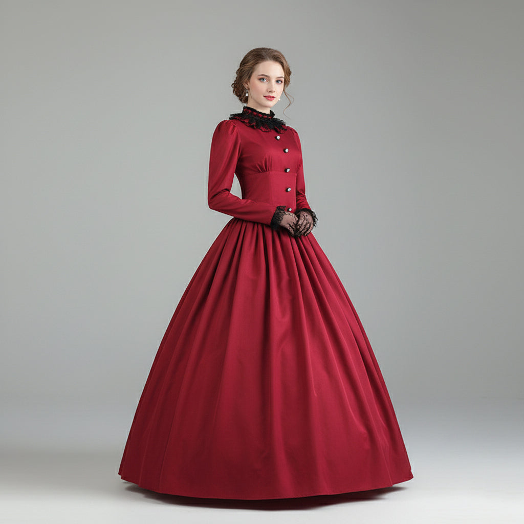 Victorian Christmas Carol Costume Dress