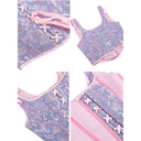 Retro Jacquard Lace-up Corset U-back Vest - Retrorobe