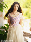 Retro Jacquard Lace-up U-back Corset - Retrorobe