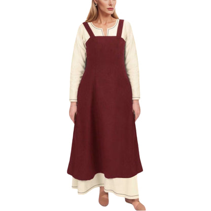 Medieval Apron Overdress Tunic Set Dress