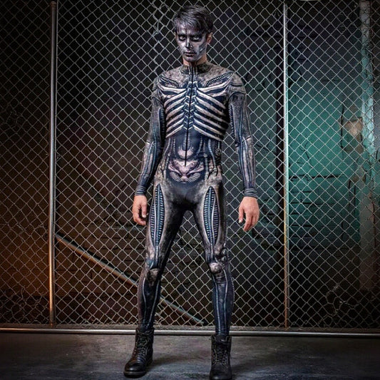 Men's Skeleton Skull Bodysuits