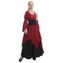 Women's Retro Vintage Victorian Red Dress - Retrorobe