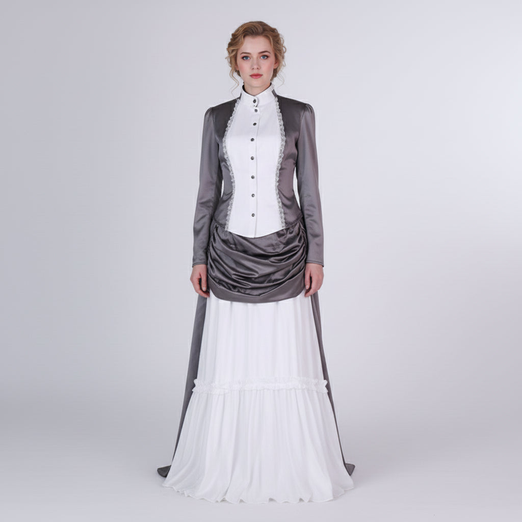 Dickensian Victorian Nanny Vintage Gown