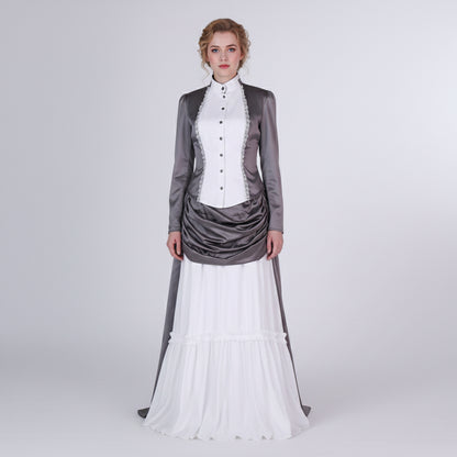 Dickensian Victorian Nanny Vintage Gown