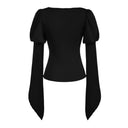 Renaissance Peasant Blouse with Square Neck Splice Sleeve - Retrorobe