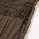 Renaissance Dress Embroidery Bell Sleeves A-Line Dress - Retrorobe