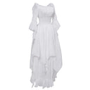 Renaissance Style Off Shoulder Long Dress - Retrorobe