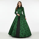 Victorian Floral Christmas Carol Gown