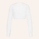 Oktoberfest White Lace Long Sleeve Dirndl Blouse - Retrorobe