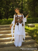 Renaissance Tie-Shoulder Corset U-Back - Retrorobe