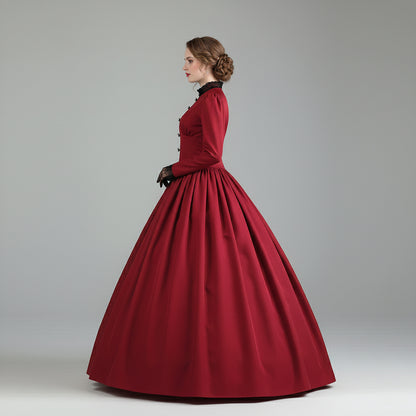 Victorian Christmas Carol Costume Dress