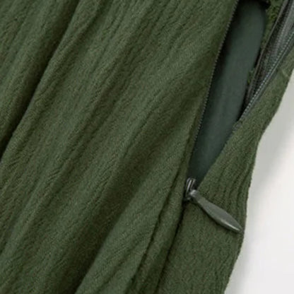 Renaissance Dress Embroidery Bell Sleeves A-Line Dress