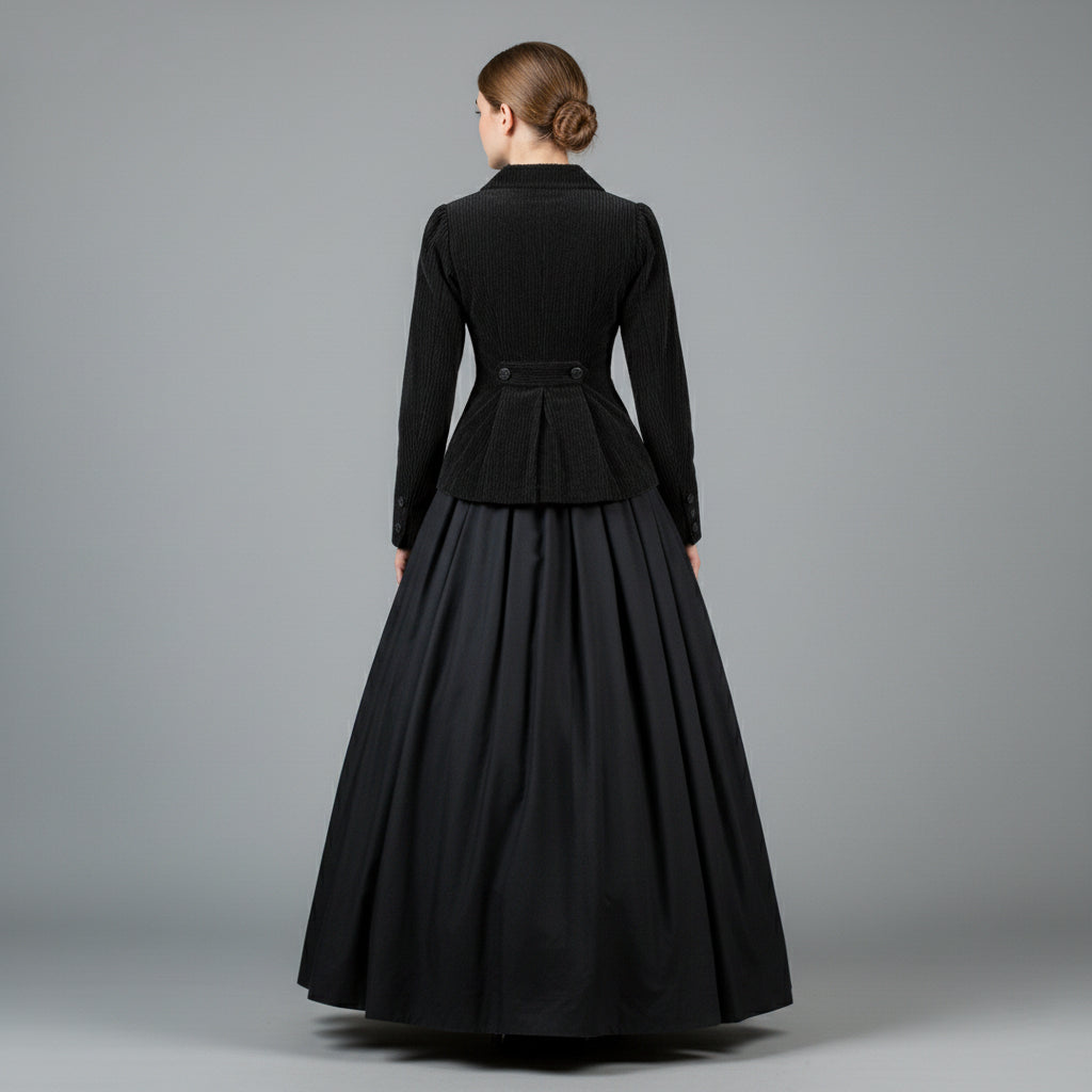 Dickensian Christmas Carol Governess Gown