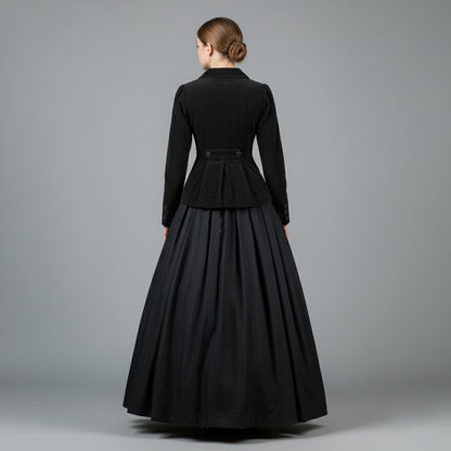 Dickensian Christmas Carol Governess Gown