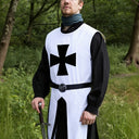 Túnica medieval templaria sin mangas