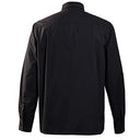 Camisa de sacerdote con cuello de solapa y manga larga