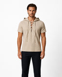 Camisa Medieval con Capucha para Hombre