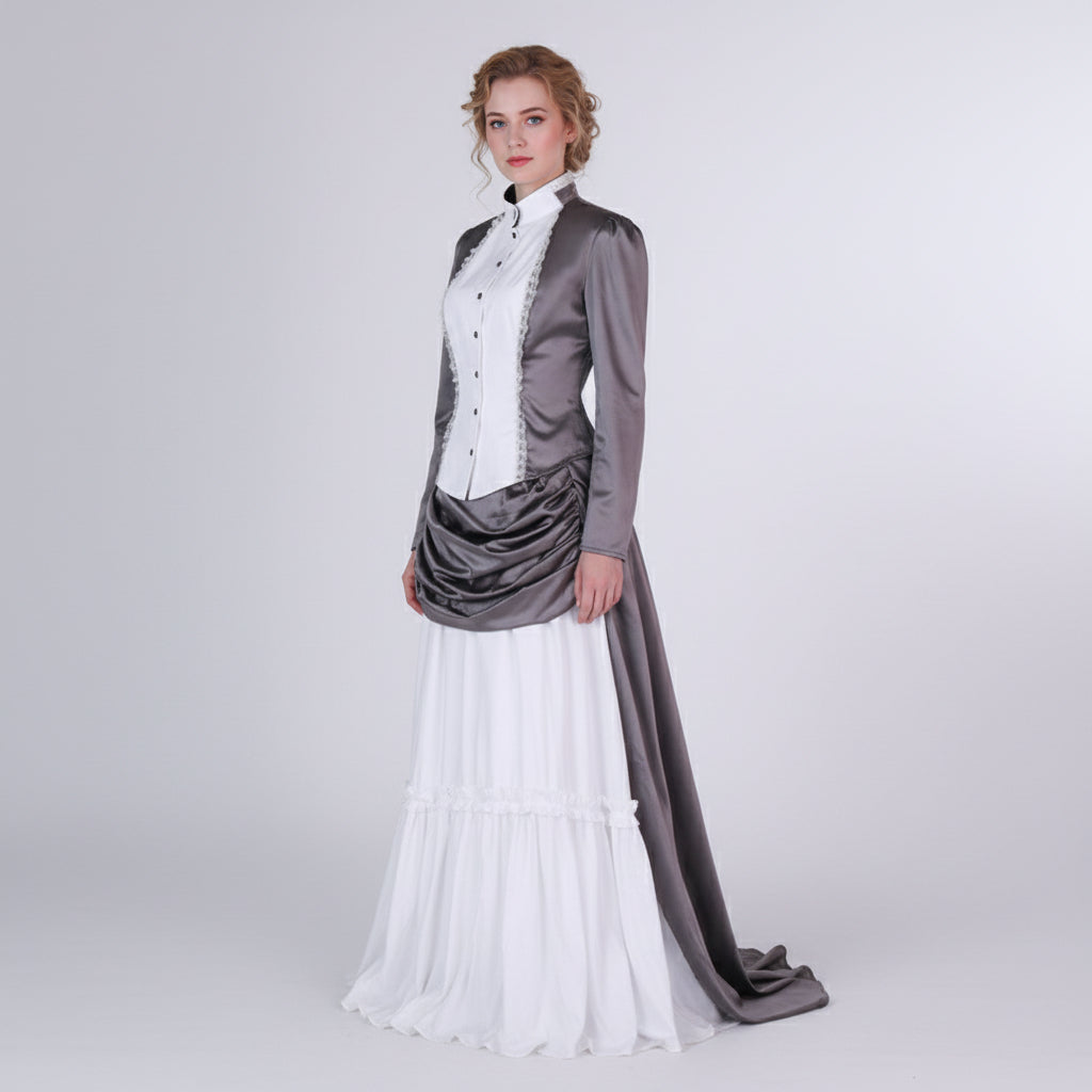 Dickensian Victorian Nanny Vintage Gown