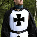 Túnica medieval templaria sin mangas