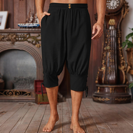 Retro Style Pirate Cotton Linen Pants