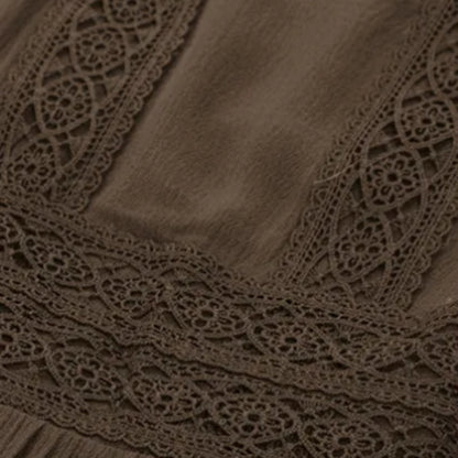 Renaissance Dress Embroidery Bell Sleeves A-Line Dress