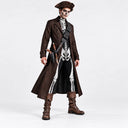 Conjunto de disfraz para hombre de pirata esqueleto, de 4 piezas