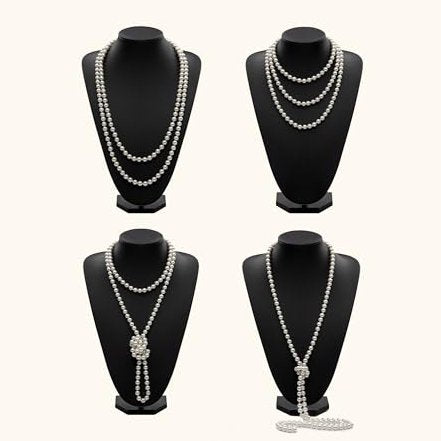 Art Deco Glamour Evening Gown with Accessories Set