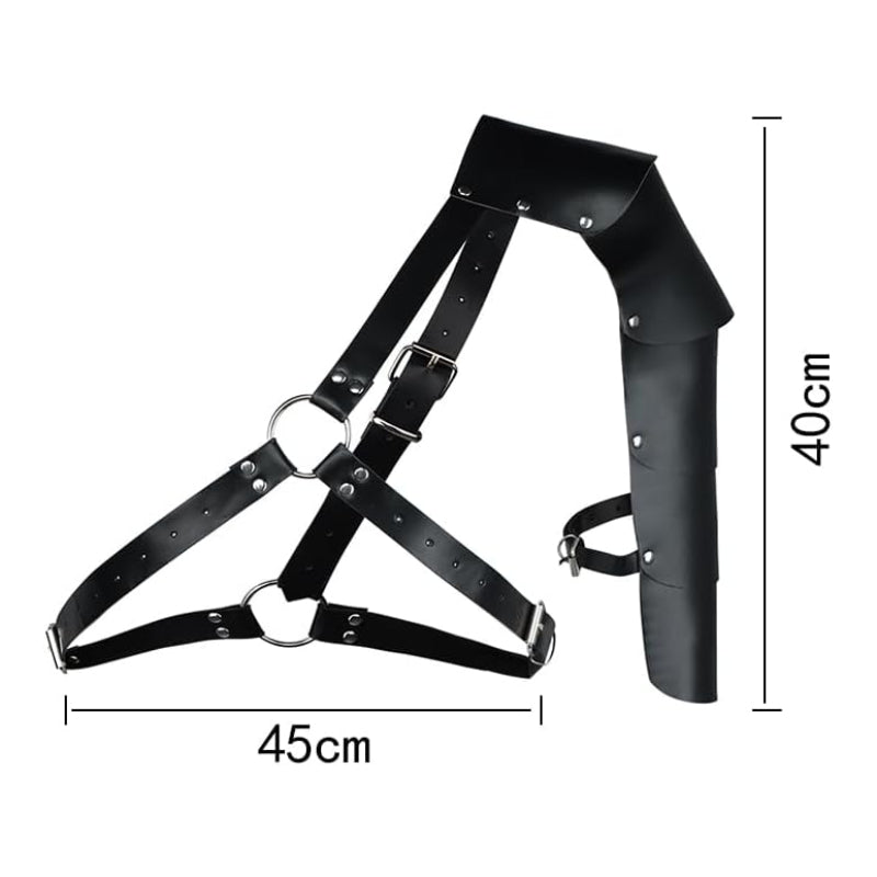 Harness Viking Single Shoulder Medieval Body Chest Harness - Retrorobe