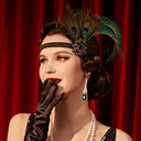 Art Deco Glamour Evening Gown with Accessories Set