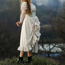 Ruffled Retro Style Women's Medieval Renaissance Dress - Retrorobe