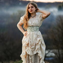 Ruffled Retro Style Women's Medieval Renaissance Dress - Retrorobe