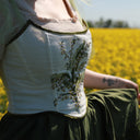 Rococo Style Corset Vest Bustie with Tulle Straps - Retrorobe