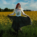 Rococo Style Corset Vest Bustie with Tulle Straps - Retrorobe