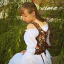 Renaissance Tie-Shoulder Corset U-Back - Retrorobe