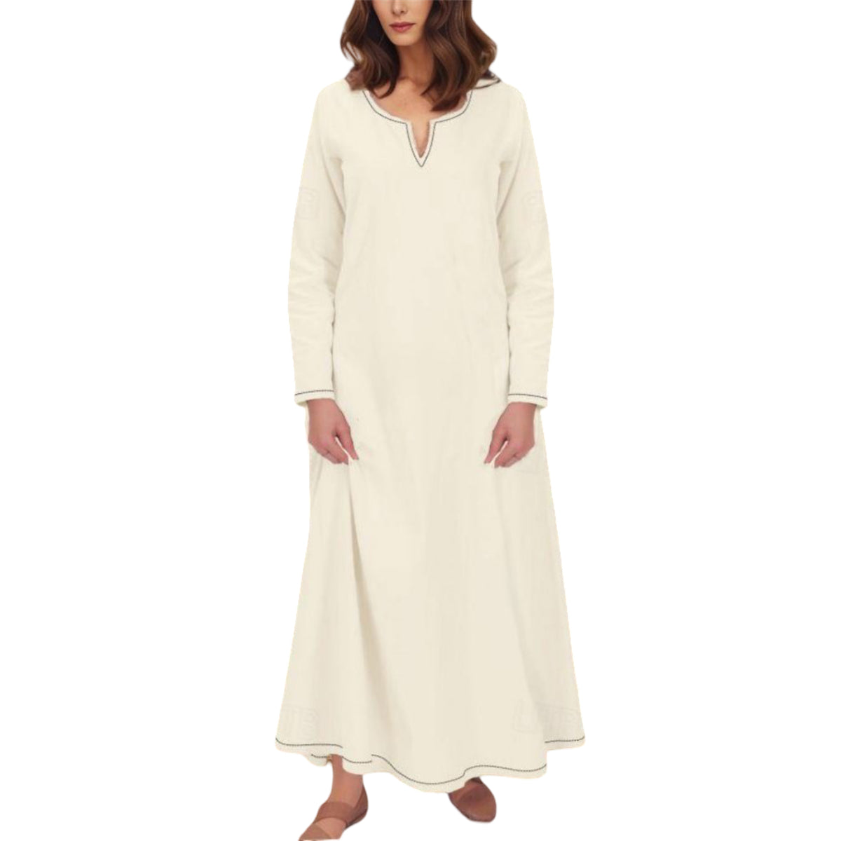 Medieval Apron Overdress Tunic Set Dress
